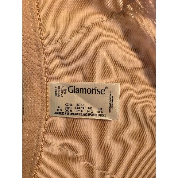 Glamorise WonderWire Front-Close T-Back Bra (34G) - Picture 5 of 5